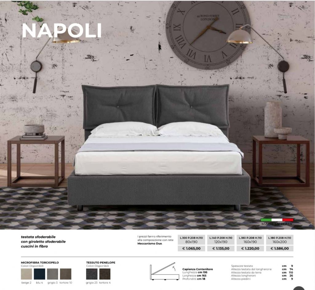 LETTO CONTENITORE NAPOLI